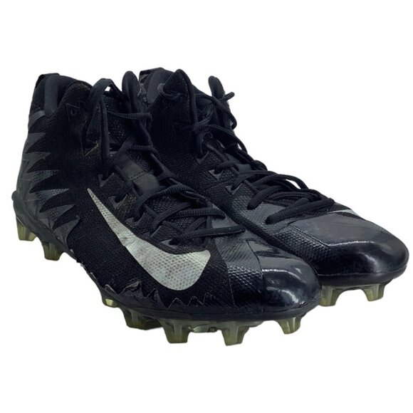 Nike Other - Nike Alpha Menace Pro Mid Football Cleats Shoes Men 12 Black Silver Athletic